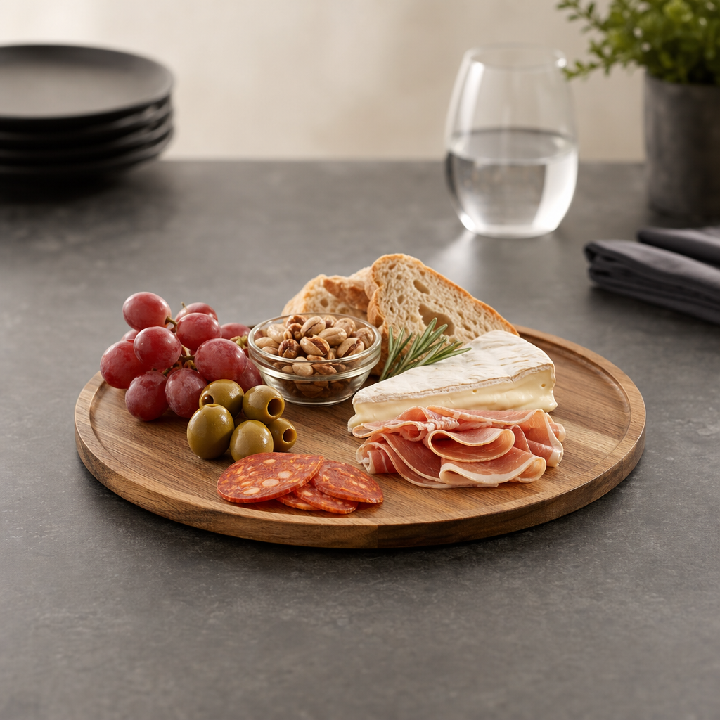 Round Serving Board