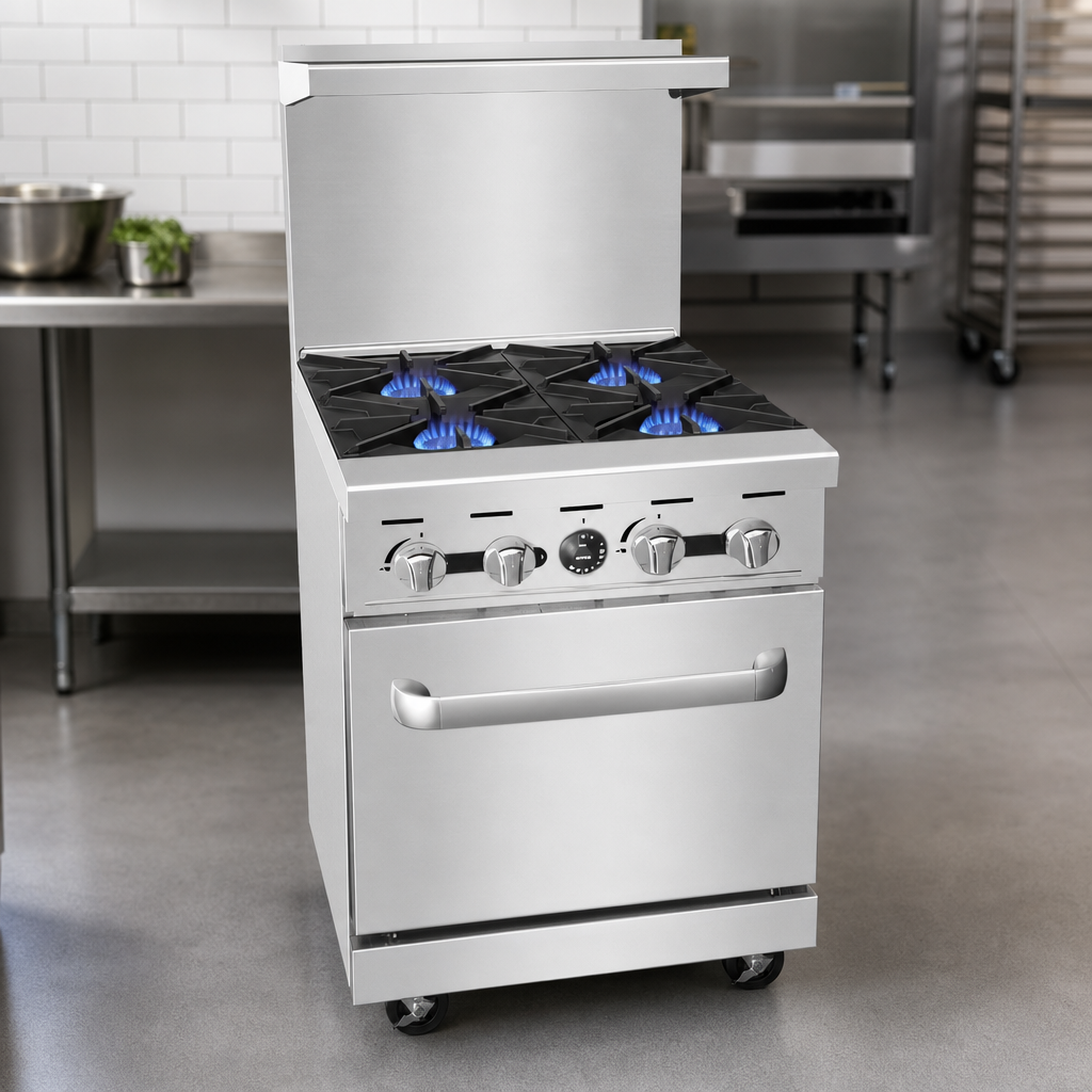 Four Open Burners