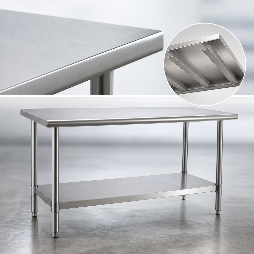 Heavy-Duty Stainless Steel Top