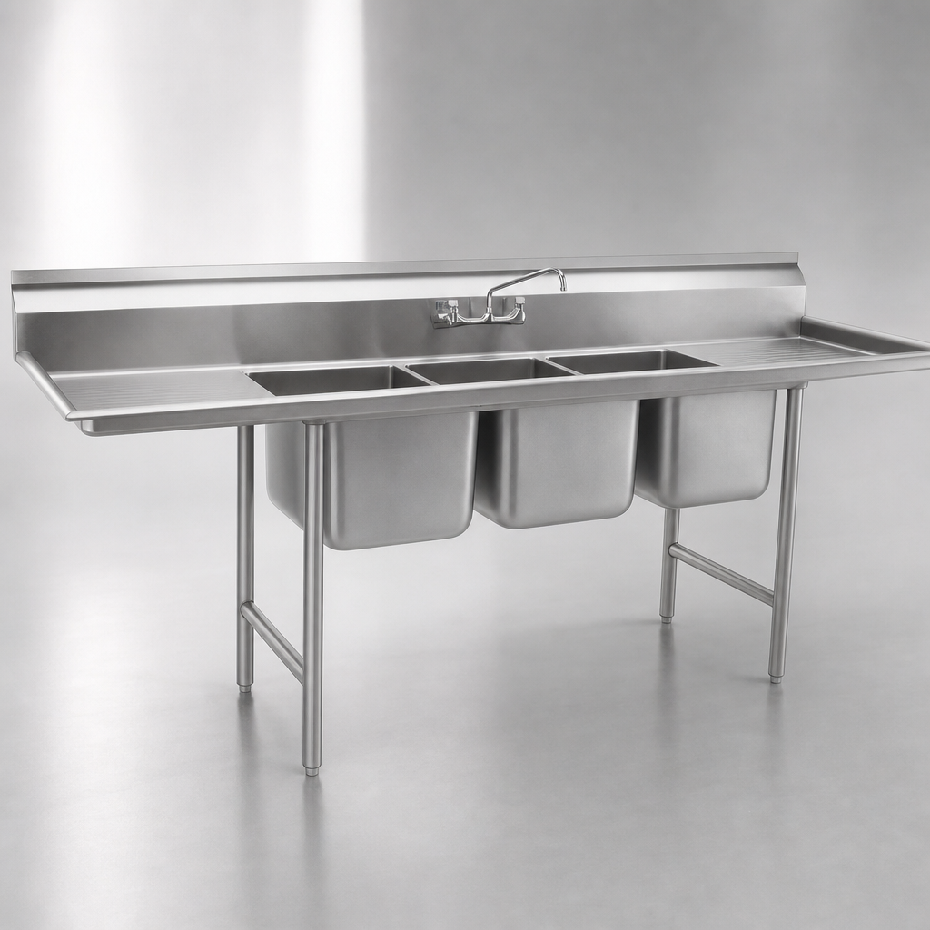 Three-Compartment Sink