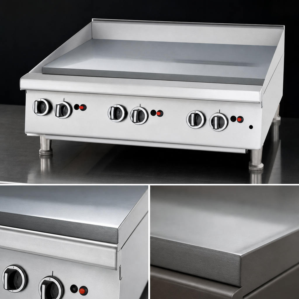 1-Inch Smooth Steel Griddle Plate