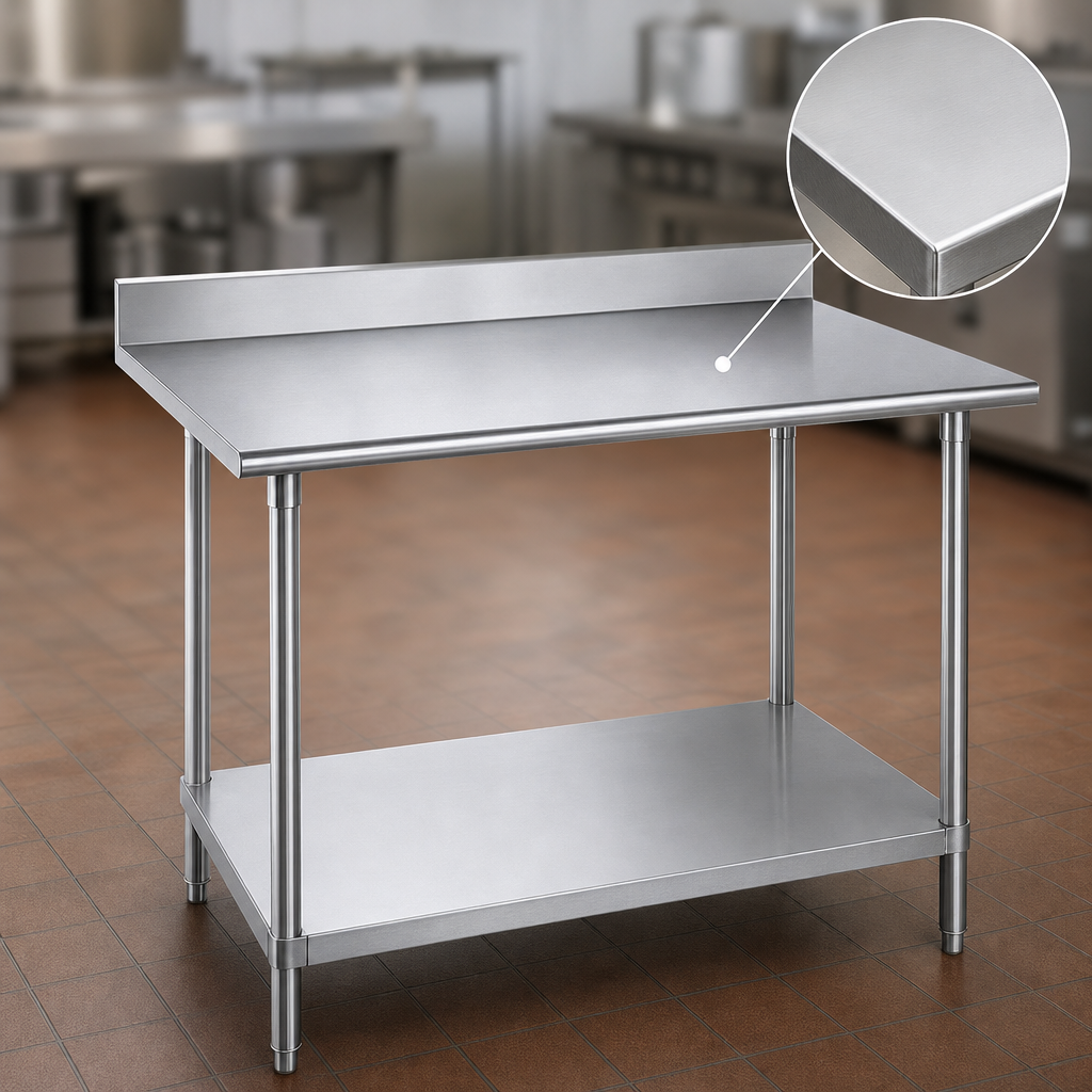 14-Gauge 304 Stainless Steel Top
