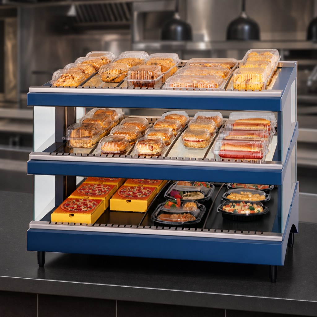 Dual Heated Glass Shelves