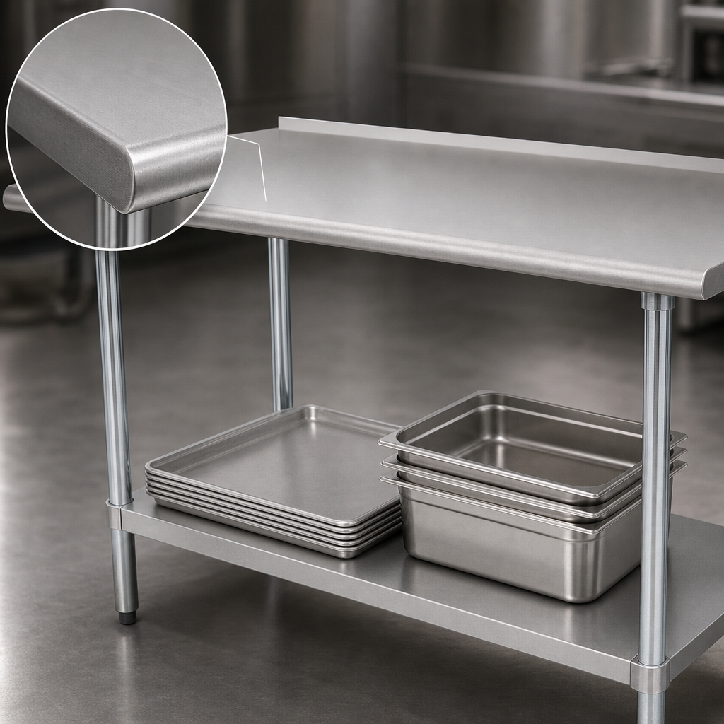 14-Gauge 304 Stainless Steel Top