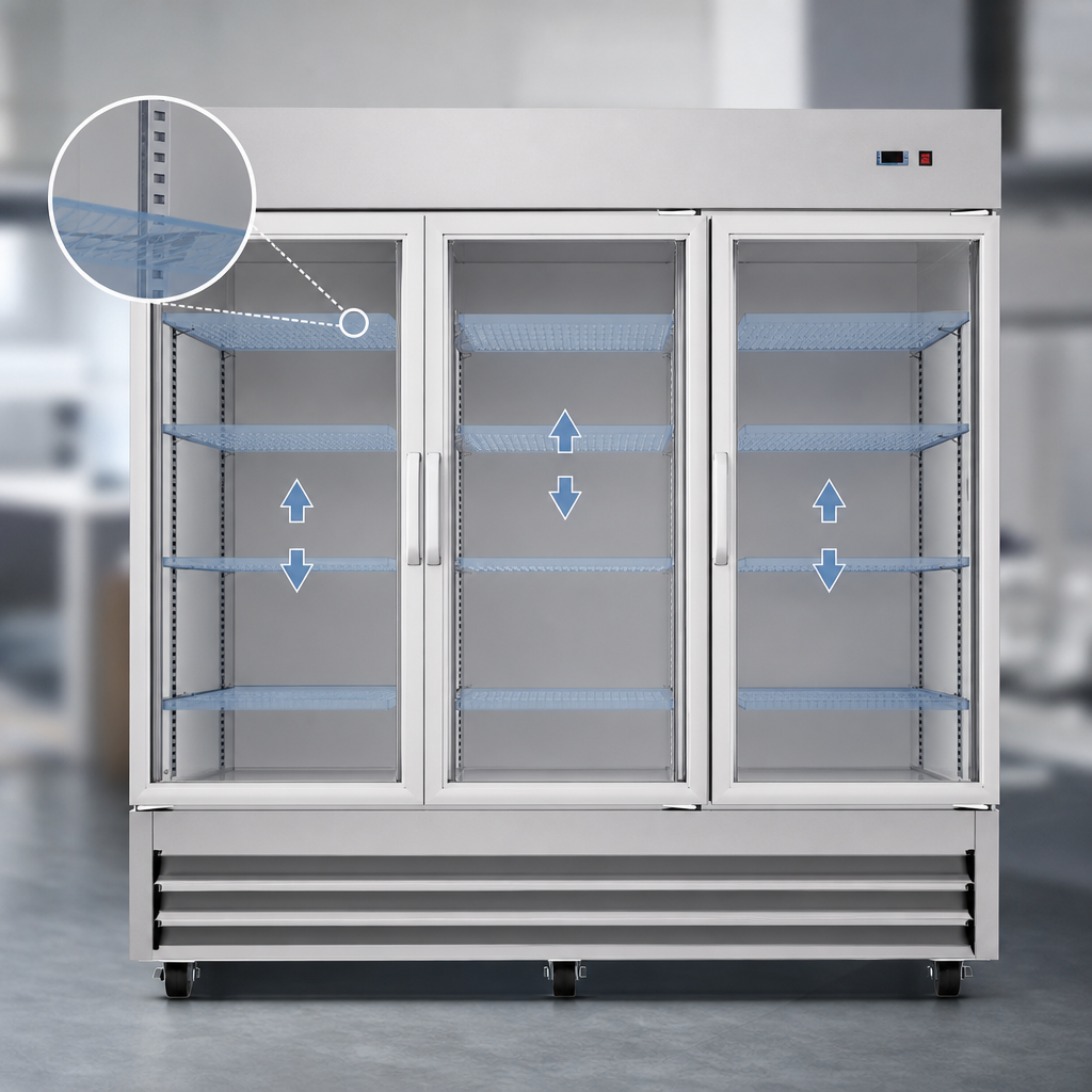 Nine Adjustable Shelves