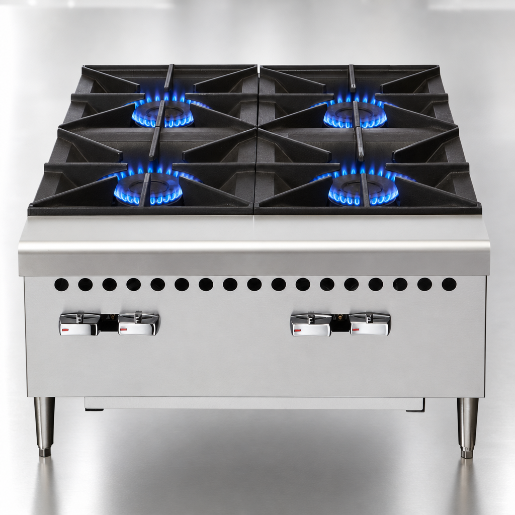 Four 25,000 BTU Open Burners