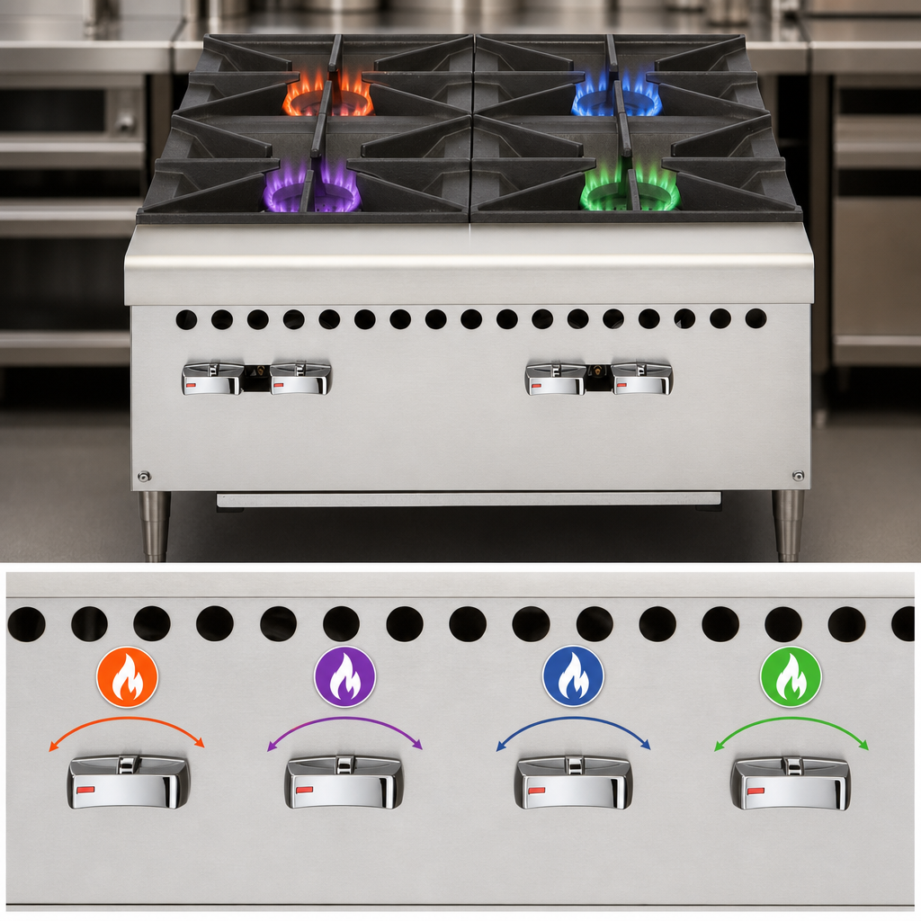 Independent Infinite Heat Controls