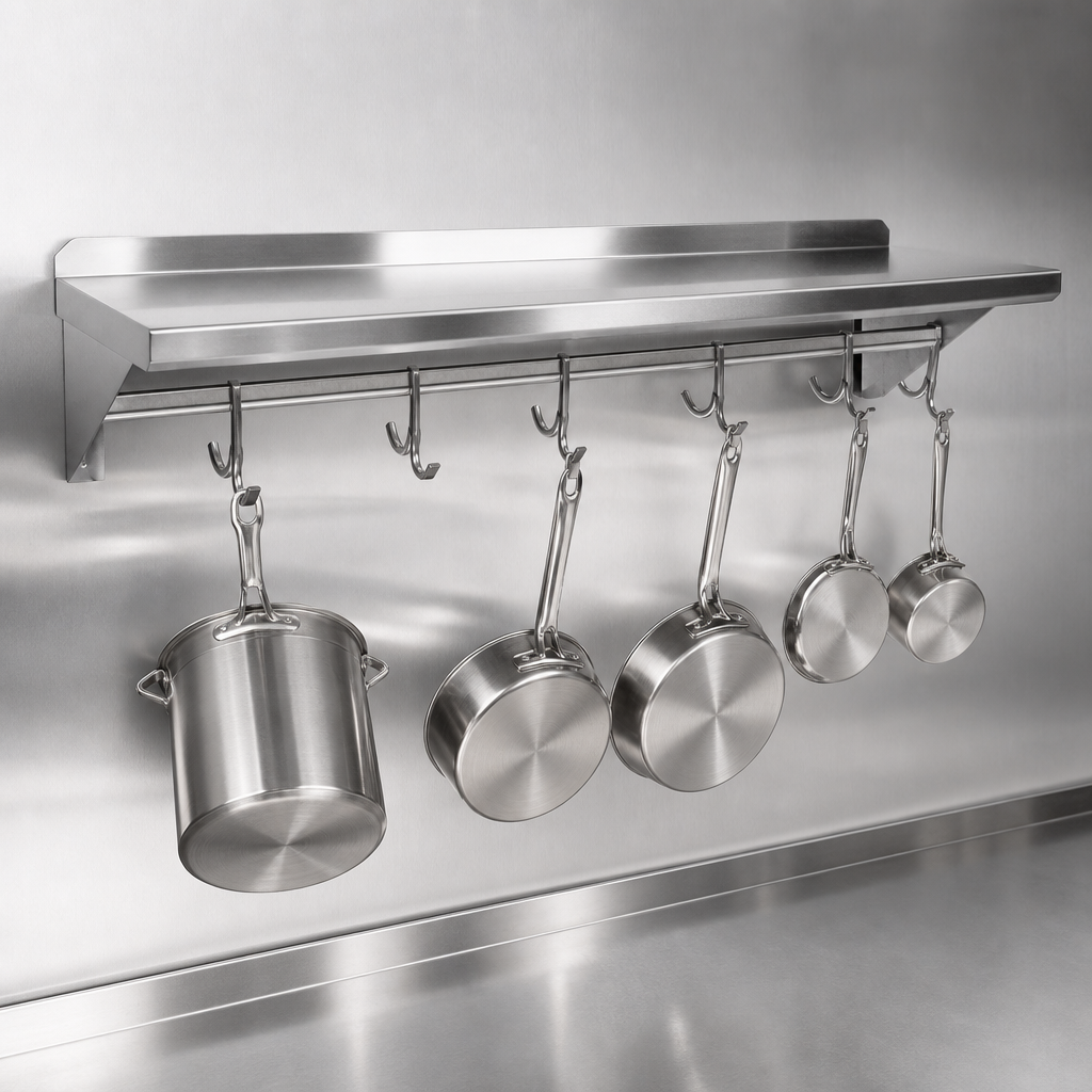 Integrated Pot Rack Bar
