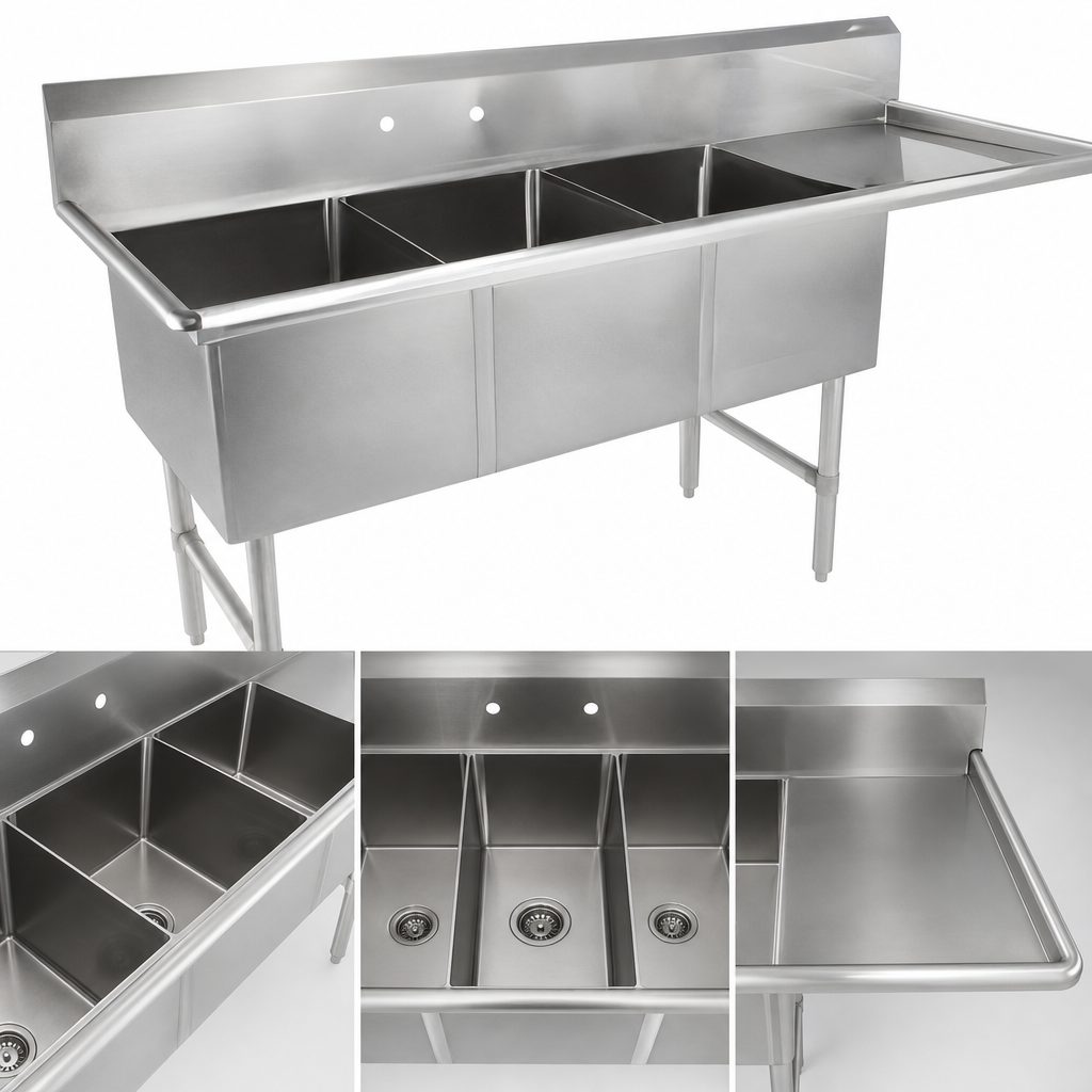 Three-Compartment Bowl Layout