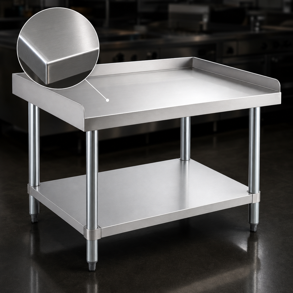 16-Gauge 304 Stainless Steel Top