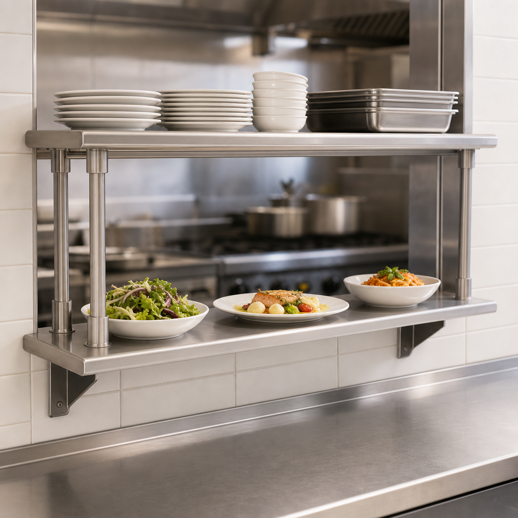 Pass-Thru Shelf With Overshelf