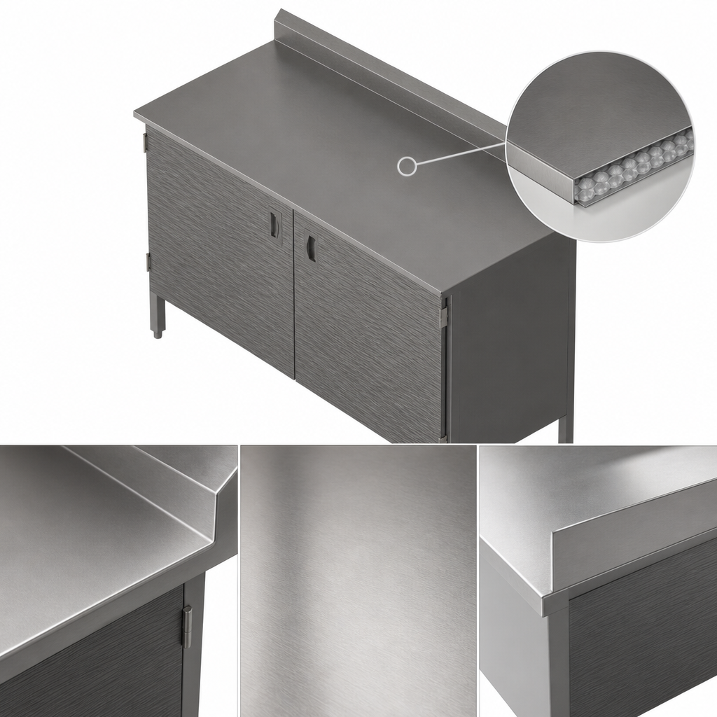 Sound-Deadened Stainless Steel Top