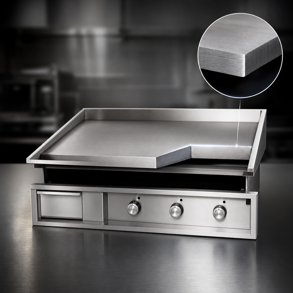 1-Inch Polished Steel Plate