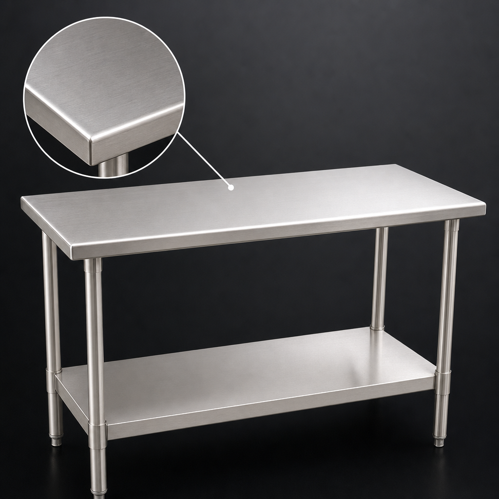 14-Gauge Stainless Steel Top