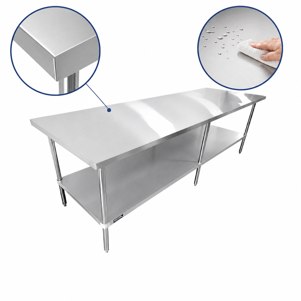 16-Gauge 304 Stainless Steel Top