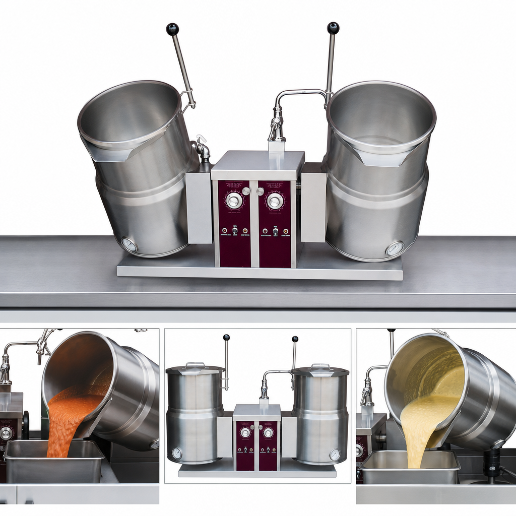 Twin Tilting Kettle Design