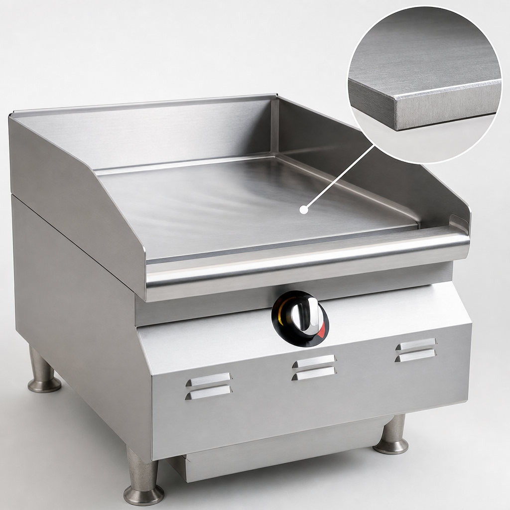 3/4-Inch Smooth Steel Griddle Plate