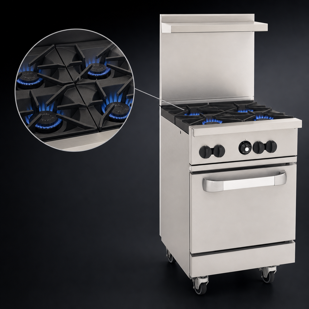 Four Open Burners
