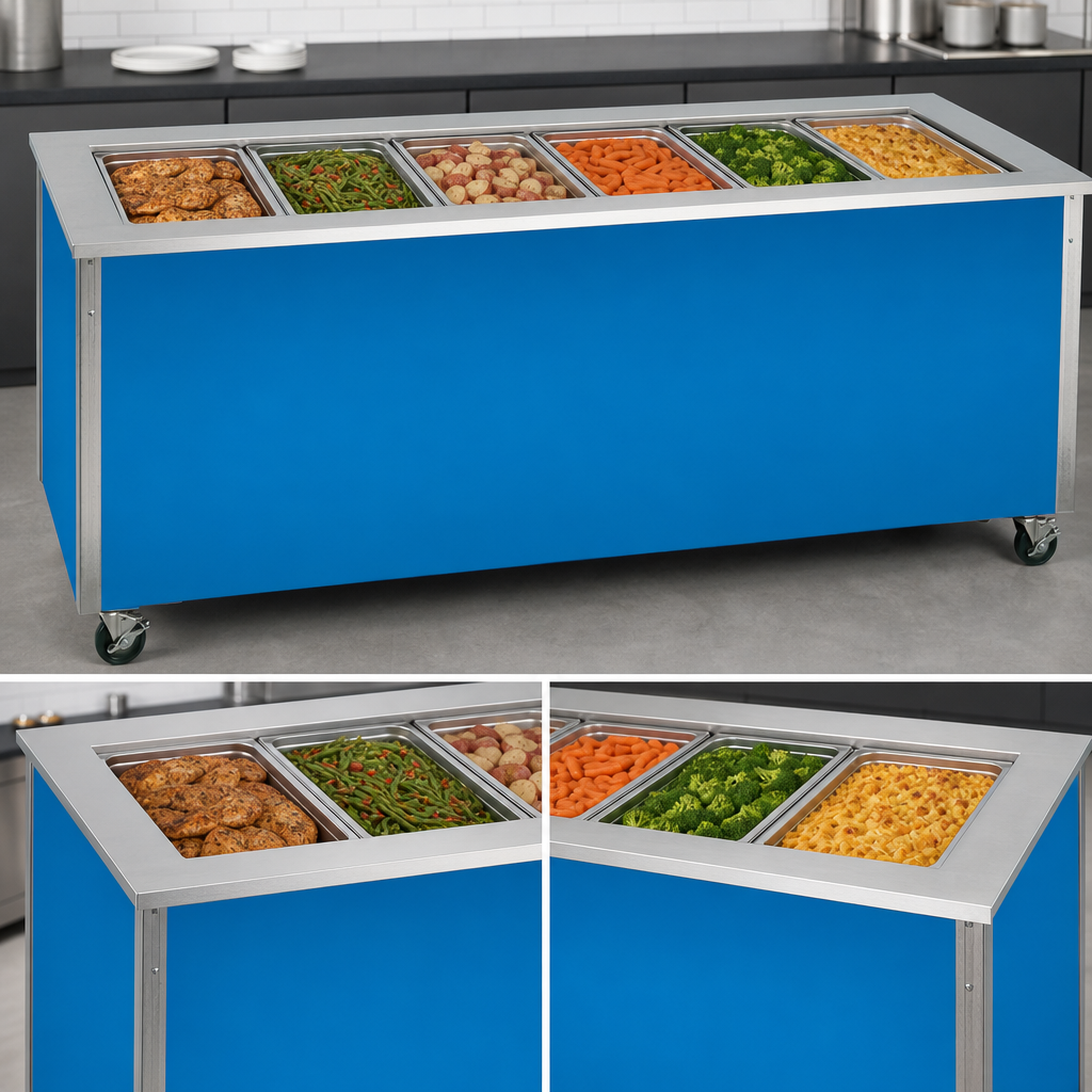 6-Well Bain Marie Layout