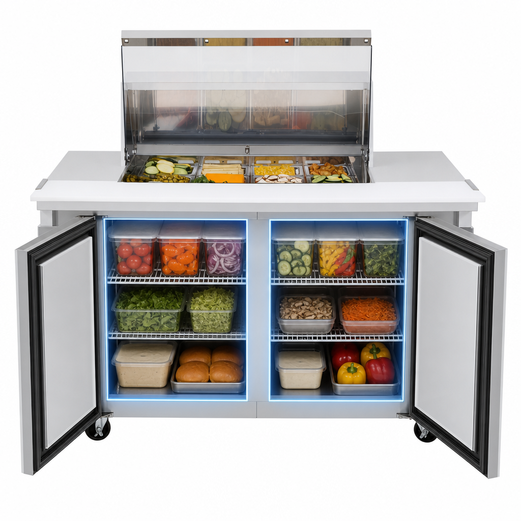 Two-Section Refrigerated Cabinet