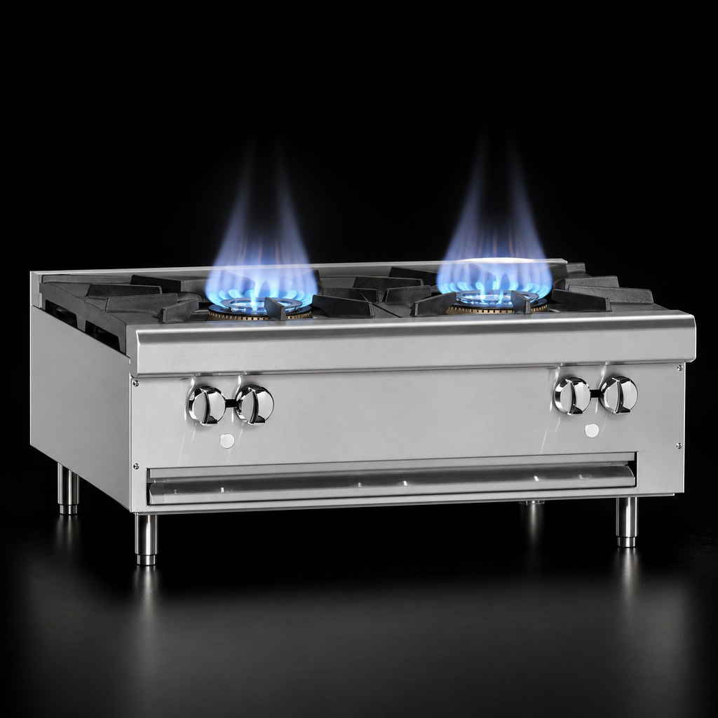 Two Open Burners
