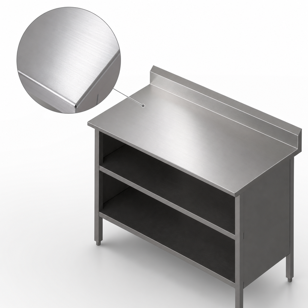 16-Gauge Stainless Steel Top