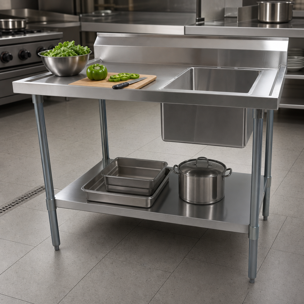 Right-Side Prep Sink