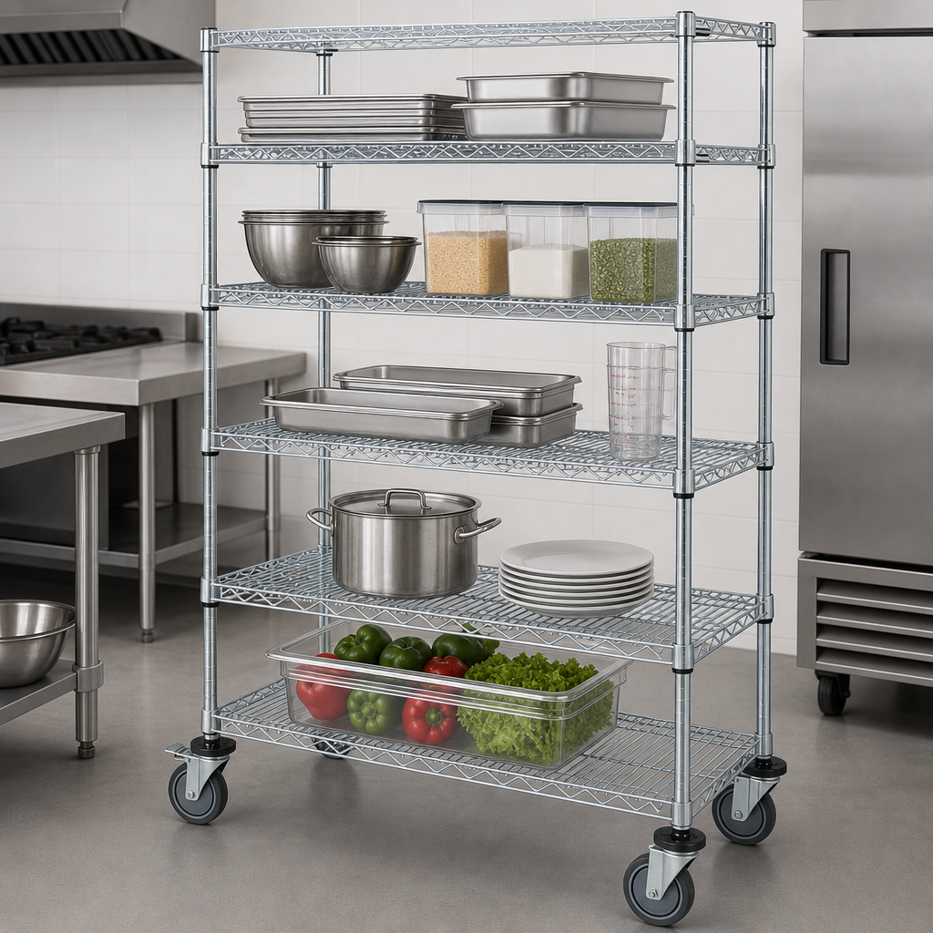 Five Wire Shelves