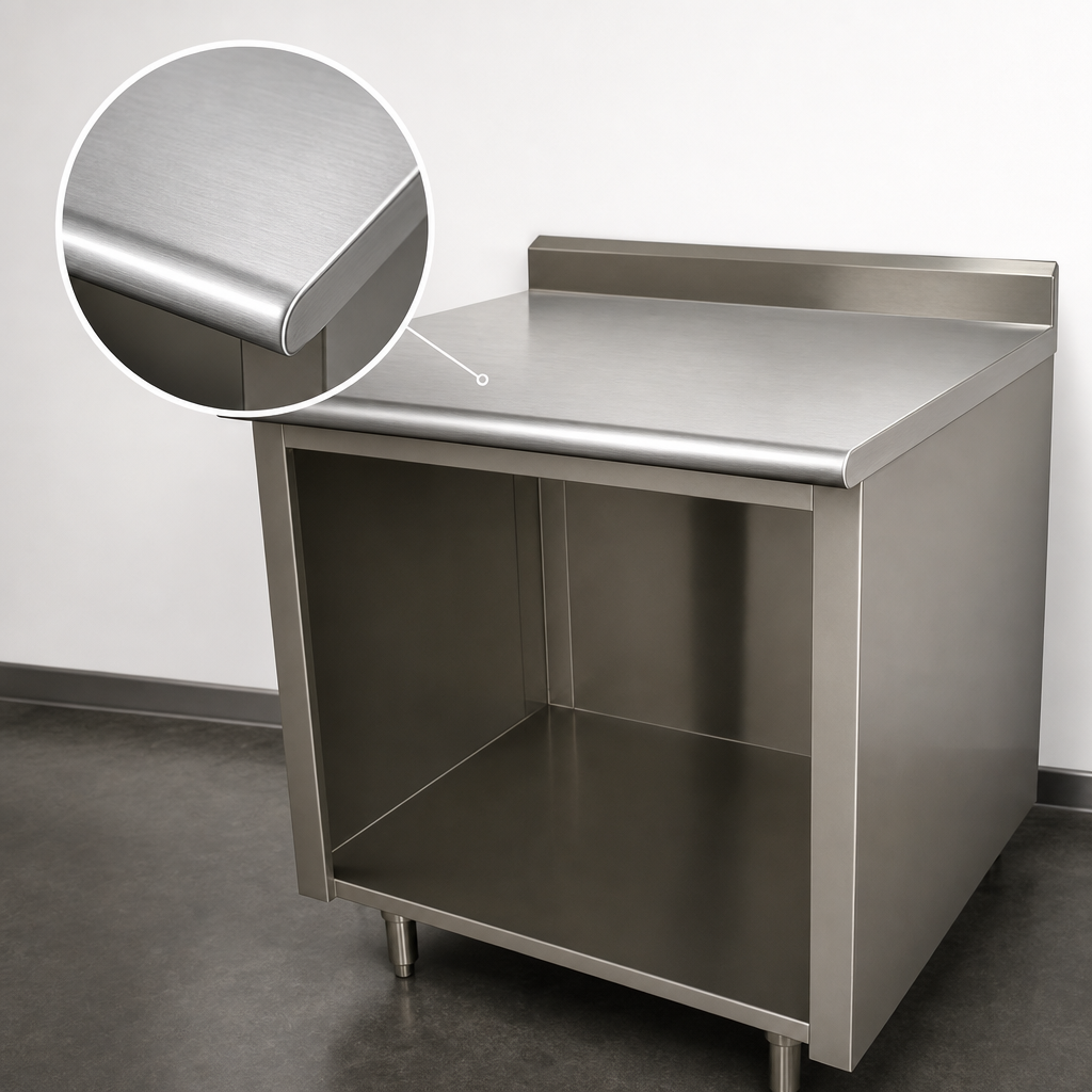 16-Gauge 304 Stainless Steel Top