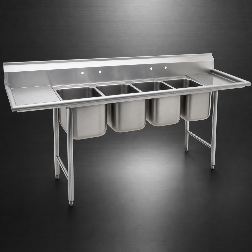 Heavy Gauge 304 Stainless Steel Construction
