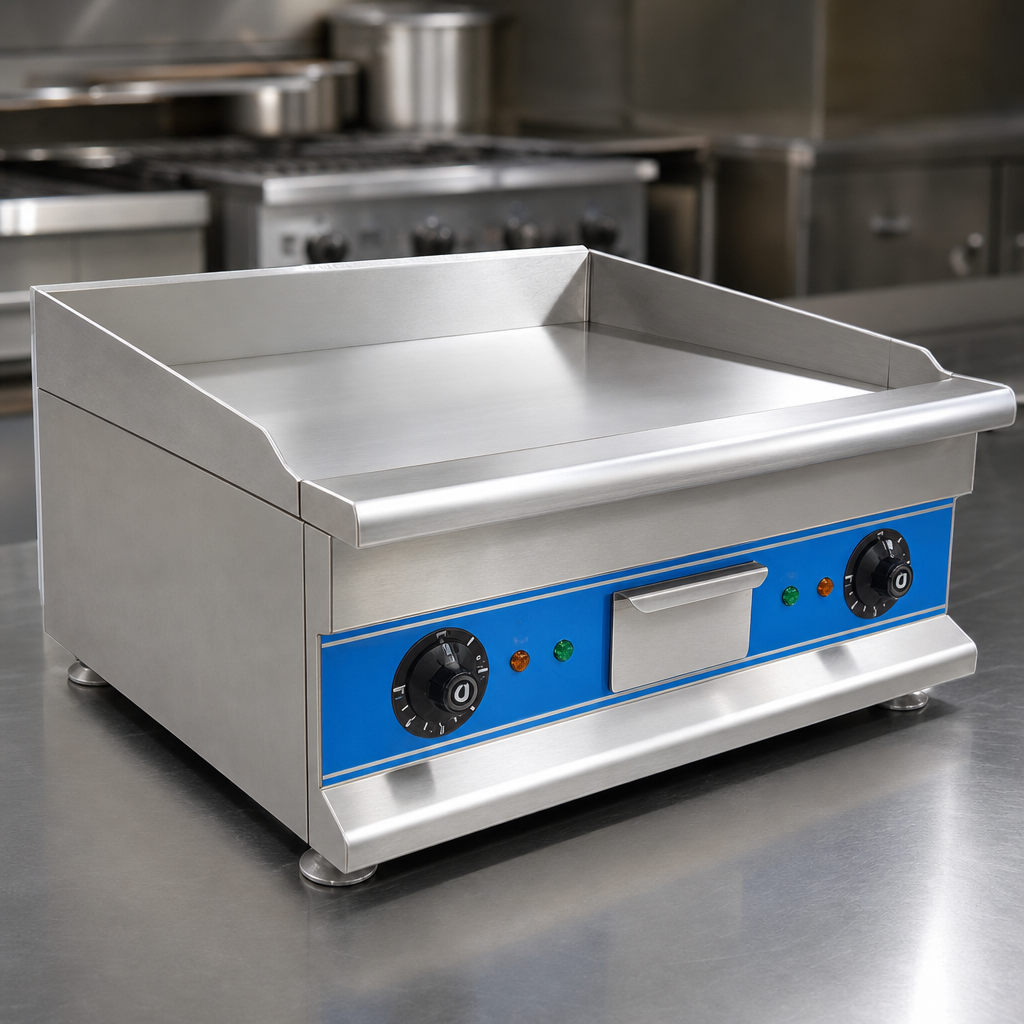 Polished Heavy-Duty Steel Griddle Plate