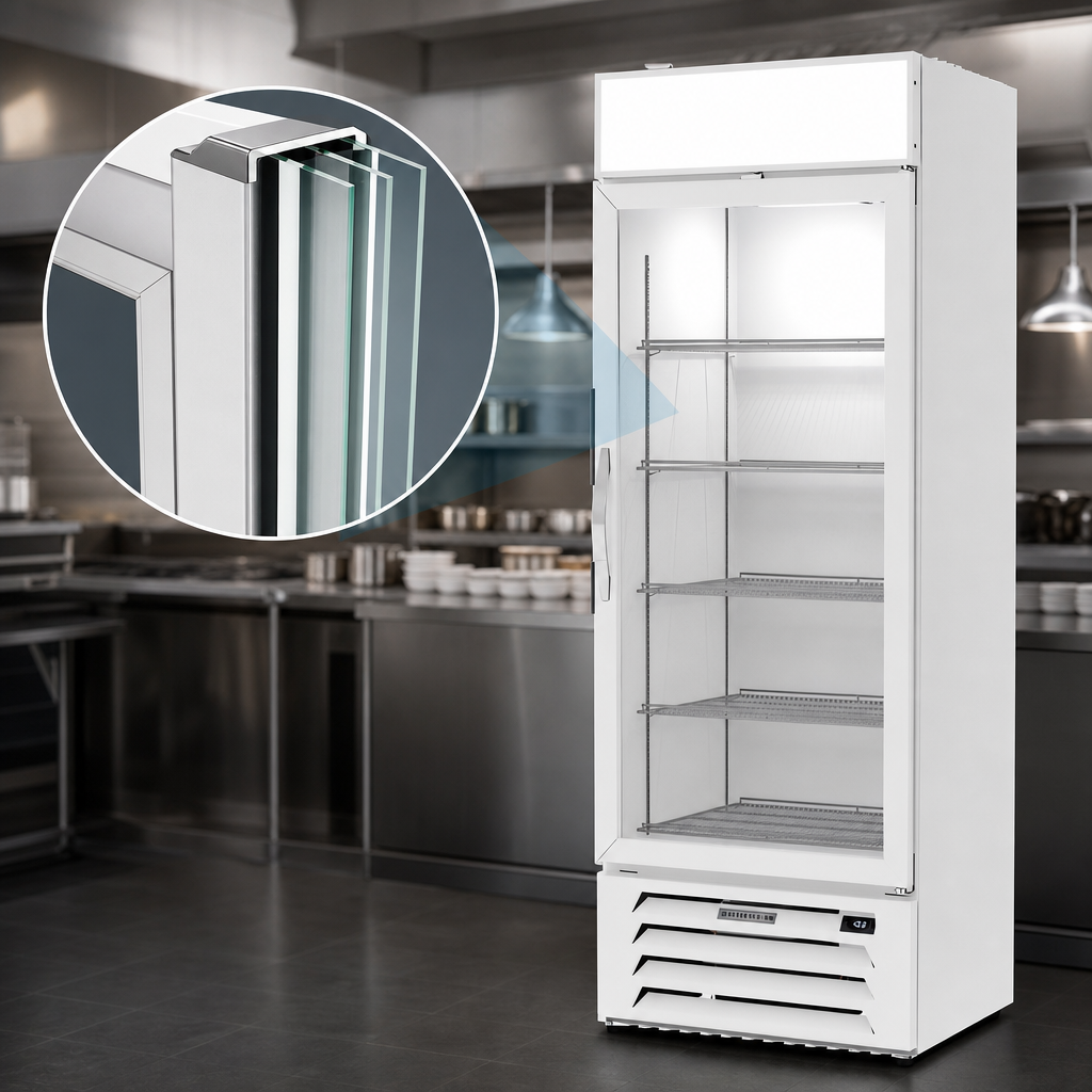 Triple-Pane Hinged Glass Door