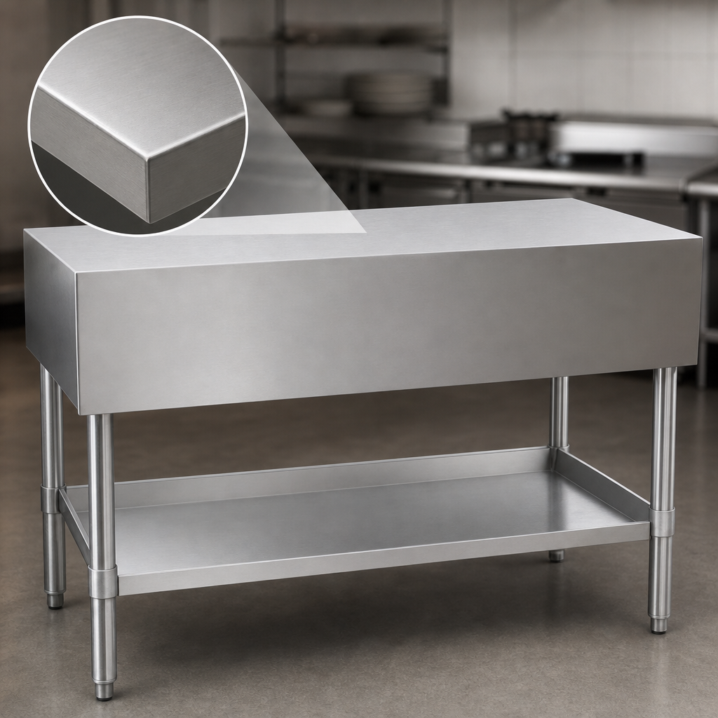 Solid Stainless Steel Top