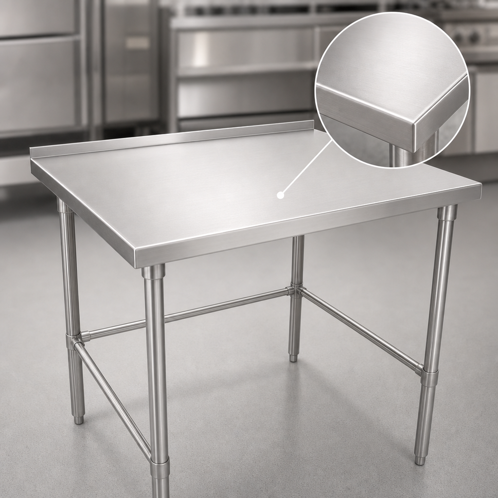 16-Gauge 300-Series Stainless Steel Top