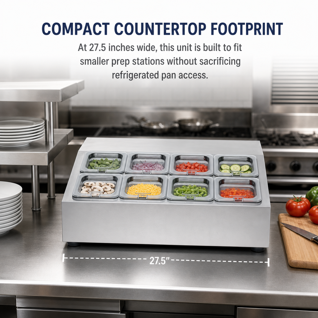 Compact Countertop Footprint