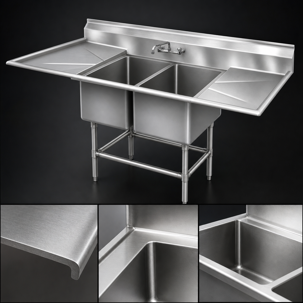 14-Gauge Stainless Steel Construction