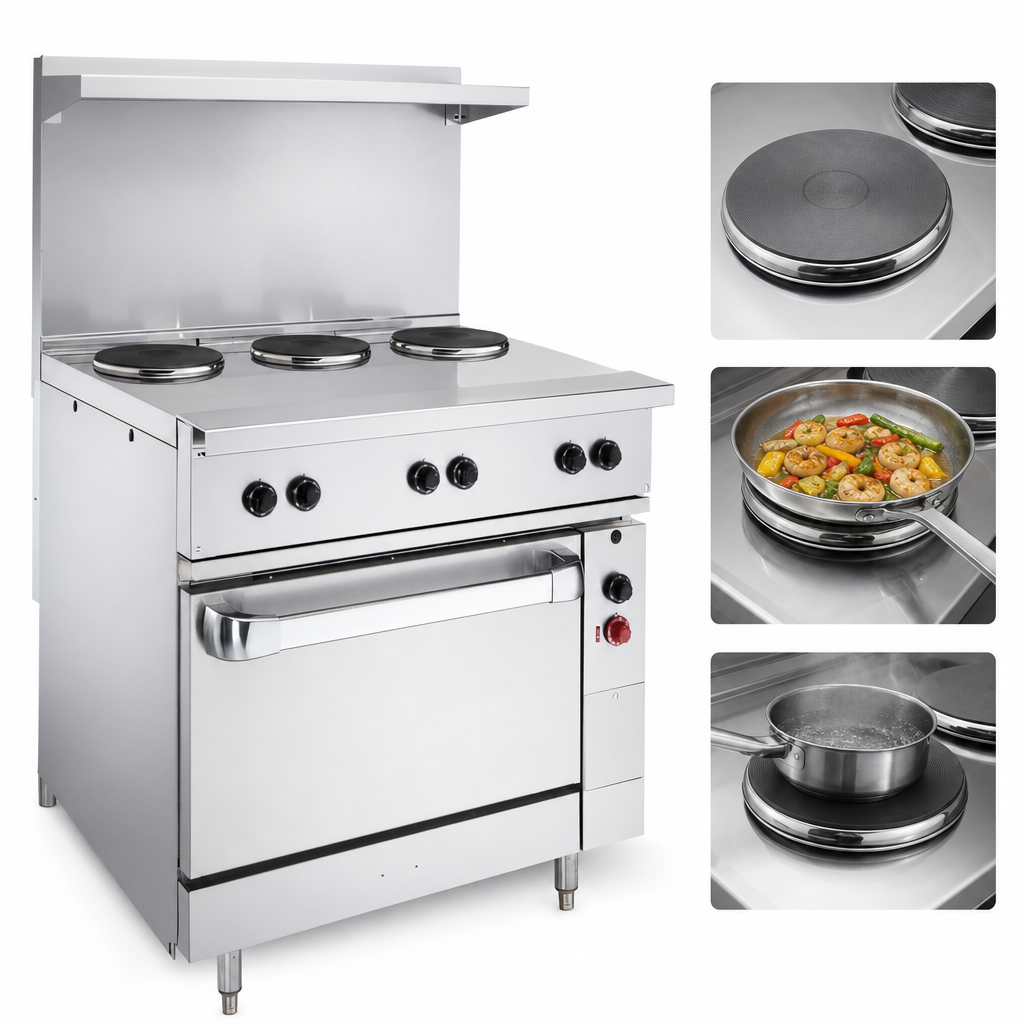 Four 2.0 kW French Hotplates
