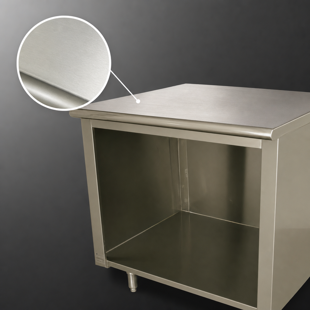 16-Gauge 304 Stainless Steel Top