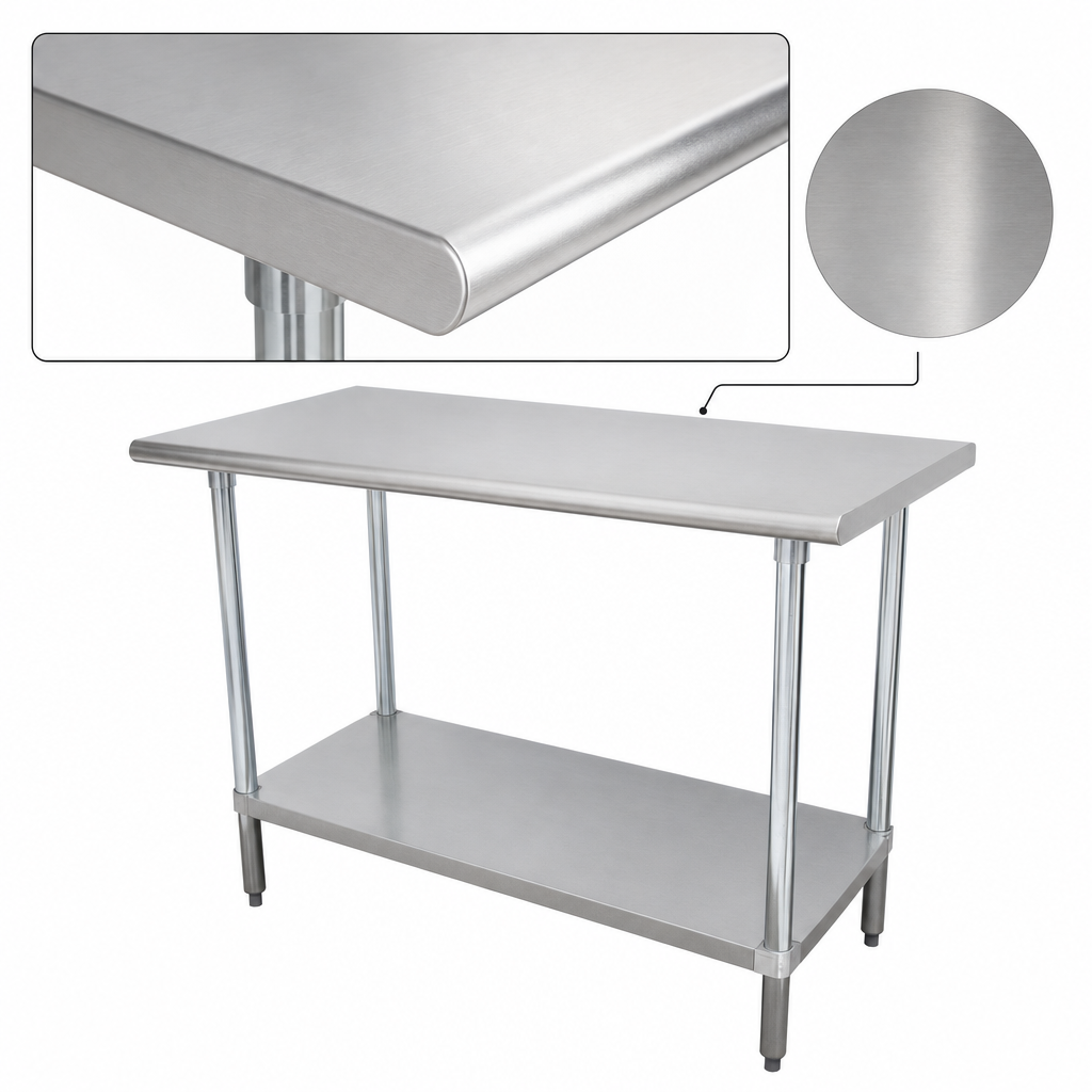 16-Gauge 430-Series Stainless Steel Top
