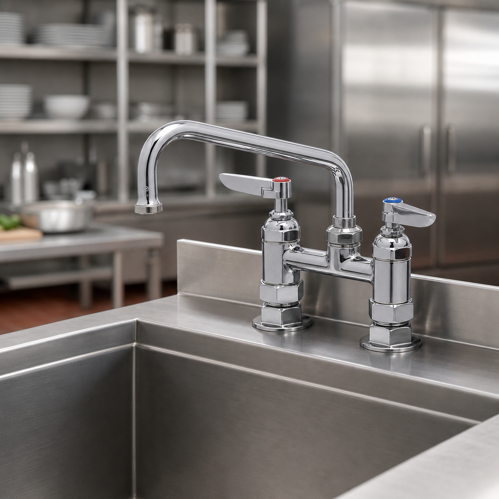 Deck Mount Mixing Faucet