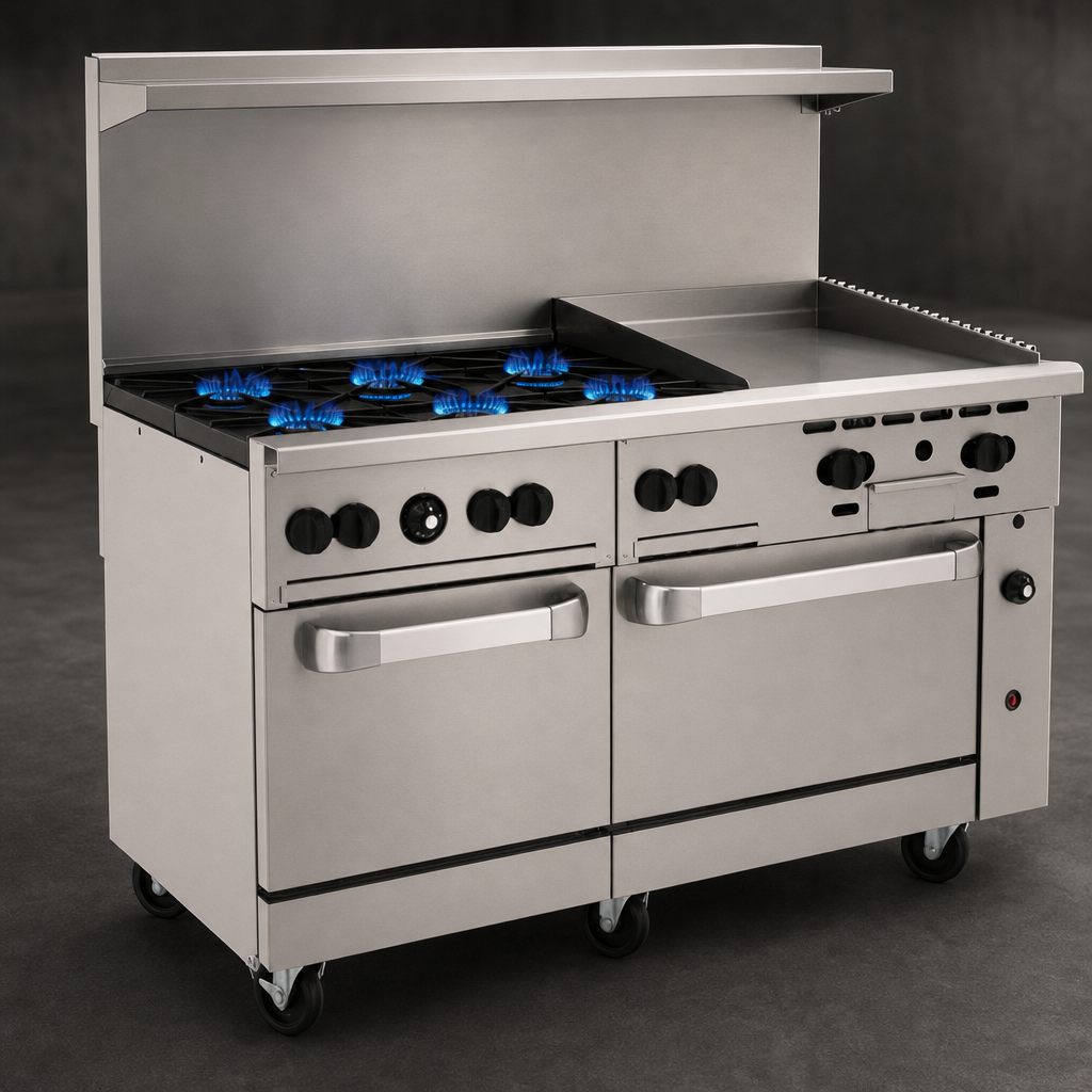 Six 30,000 BTU Open Burners
