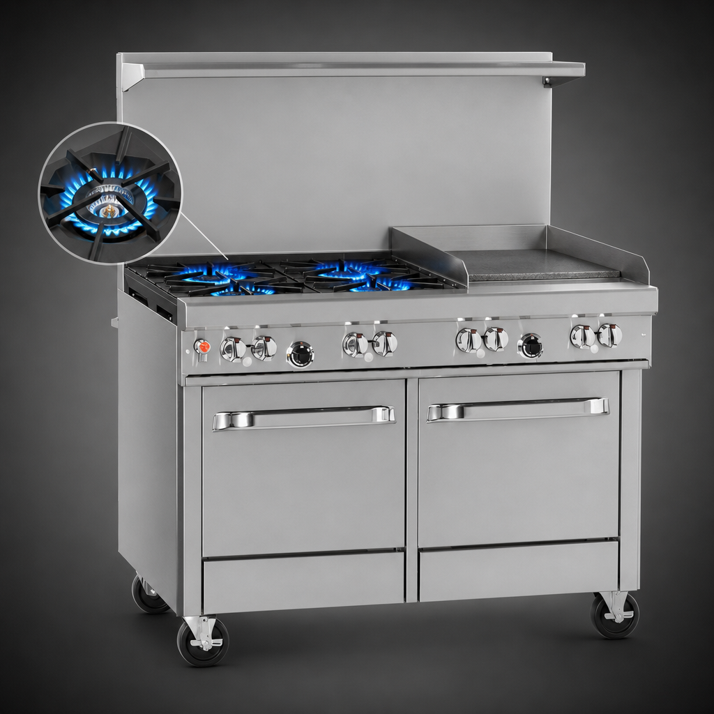 4 Open Burners