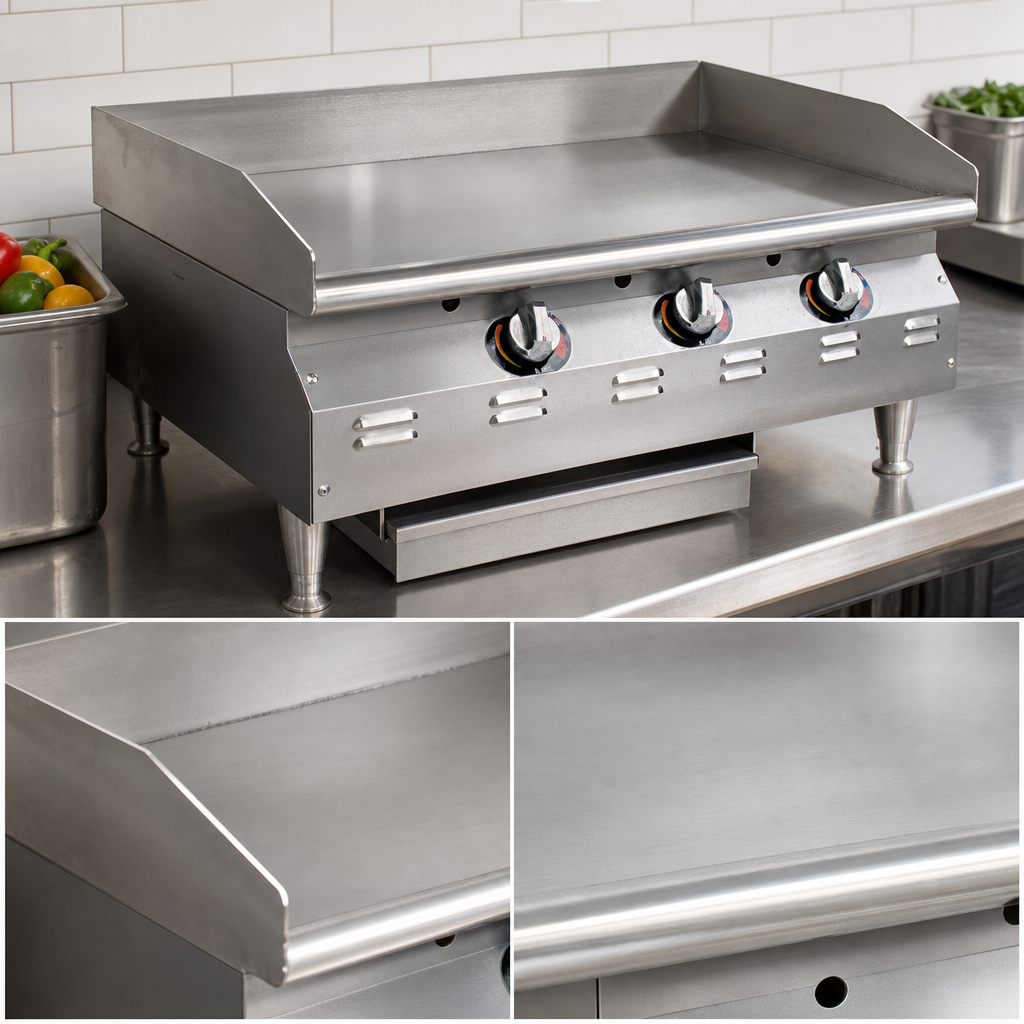 Smooth 3/4-Inch Griddle Plate