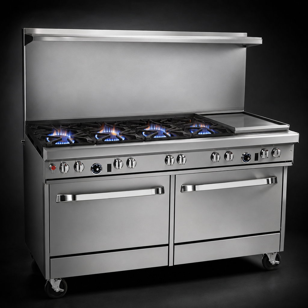 Four Open Burners