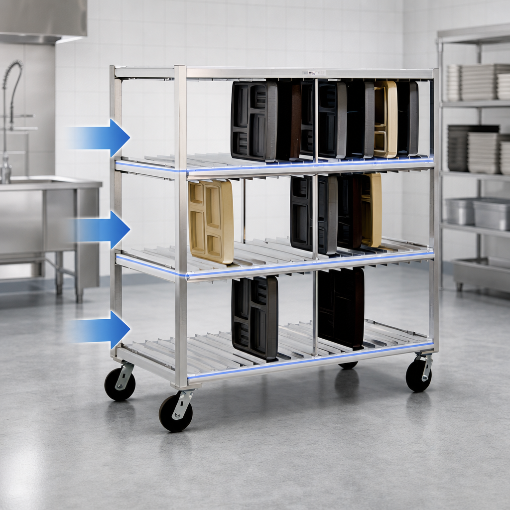 Three Tray Levels