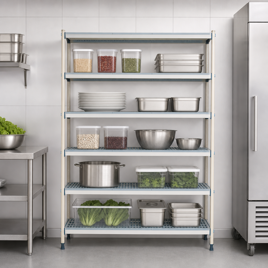 Five-Tier Open-Grid Shelving