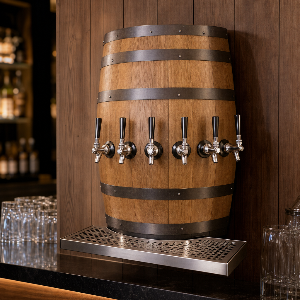Natural Oak Barrel Design