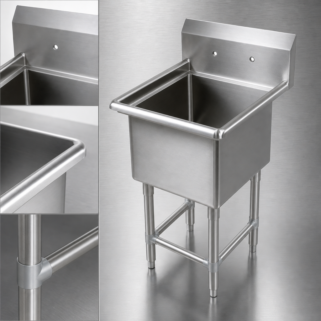 16-Gauge 300-Series Stainless Steel Construction