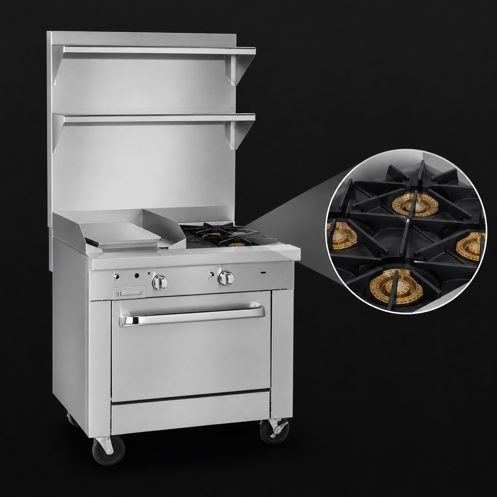 Two Open Burners