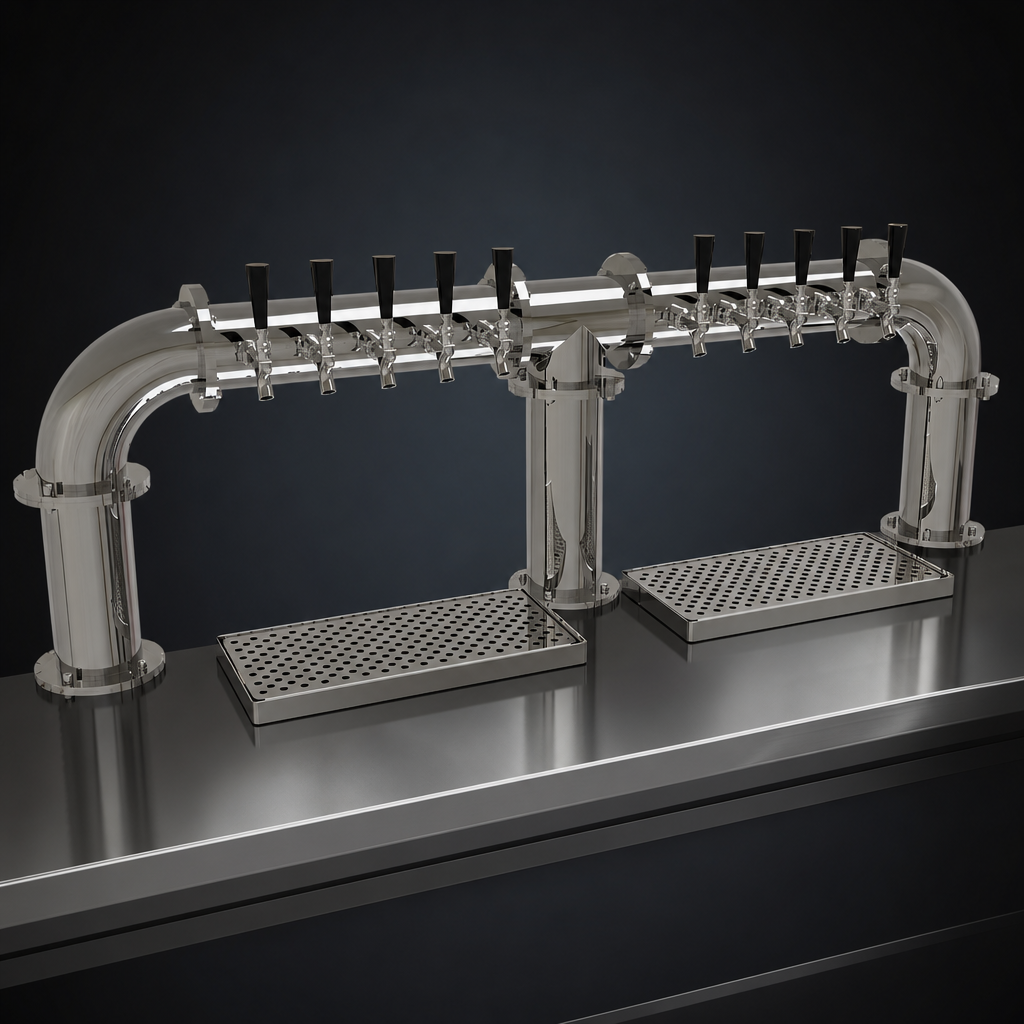 3-Column Pipe Bridge Design